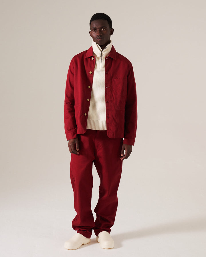 Chore Jacket Utility Twill Wine