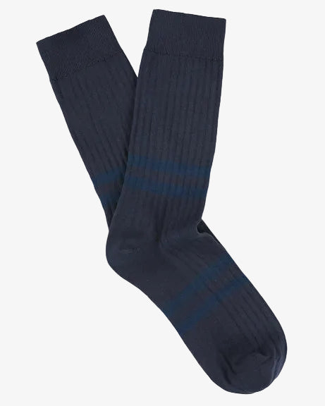 Escuyer Stripes Socks Blue/Blue