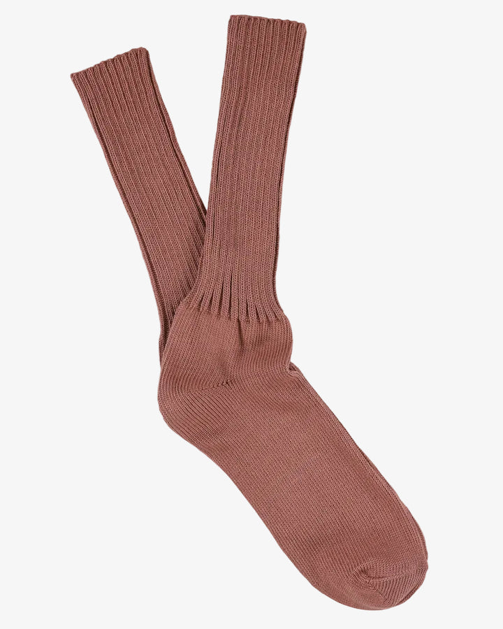 Escuyer Crew Socks Dark Pink