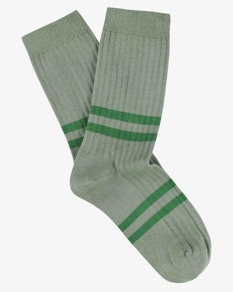 Escuyer Stripes Socks Agave / Green