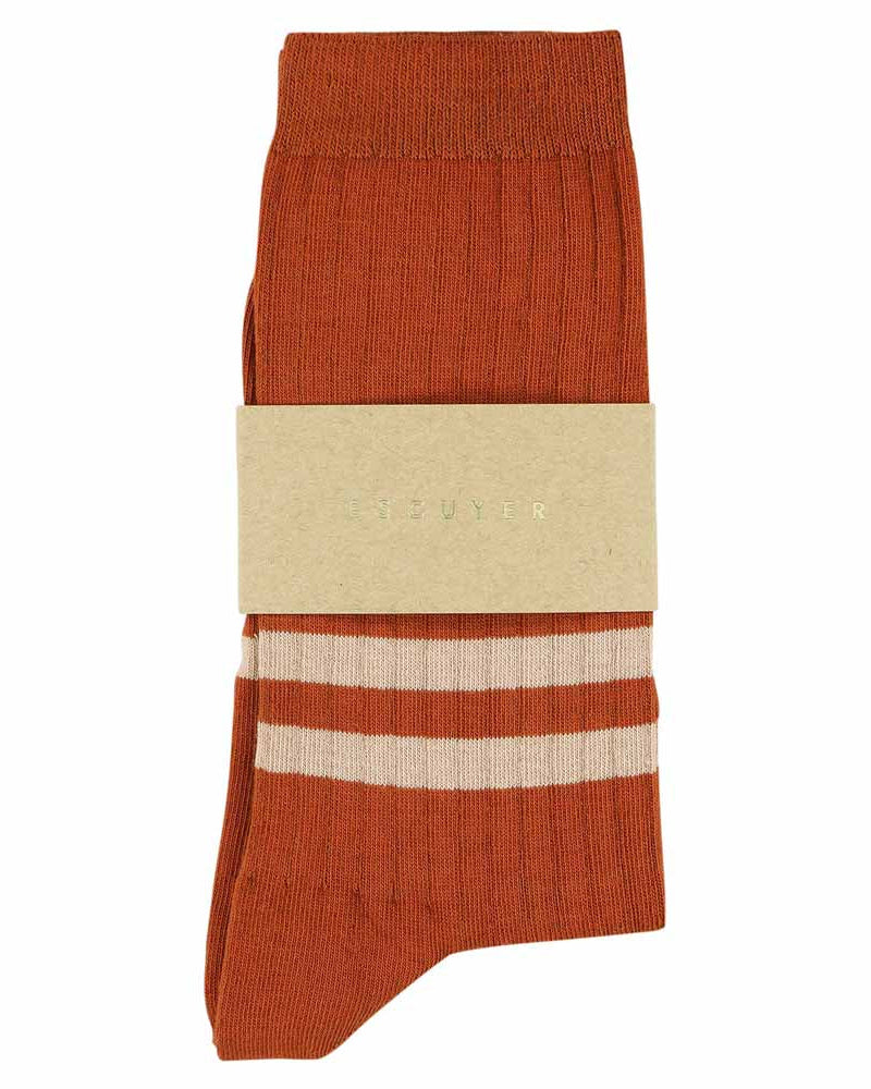 Stripes Socks Brick/Pink