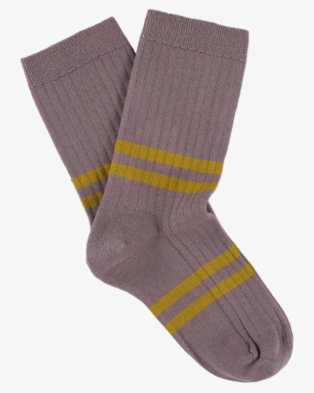 Escuyer Stripes Socks Purple / Bronze