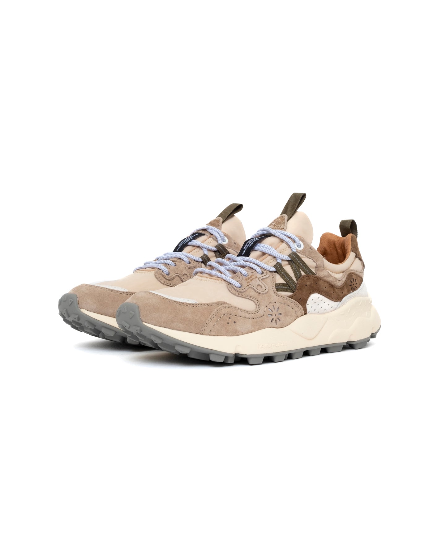Flower Mountain Yamano 3 - Suede / Nylon Off White-Beige (Unisex)