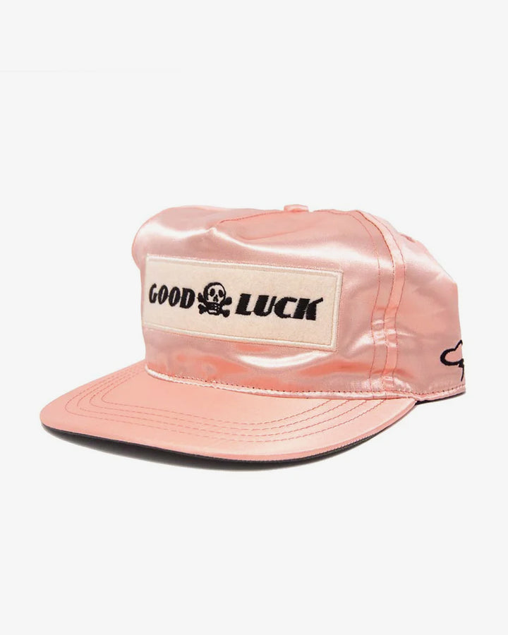 T.A.C Good Luck Satin Snapback Peach