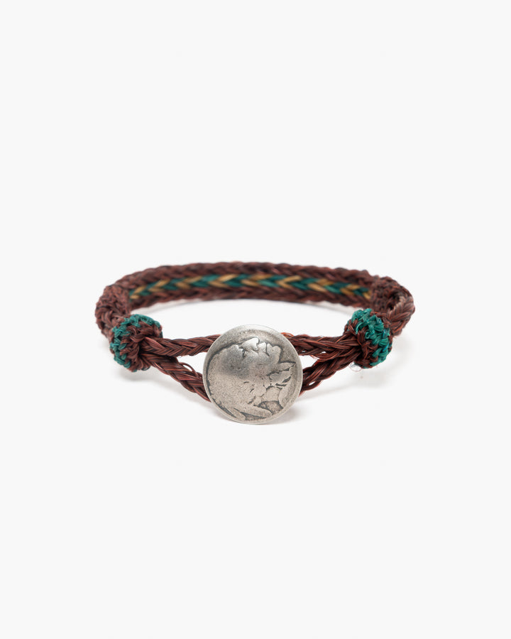 Concho Bracelet Burgundy Turquoise