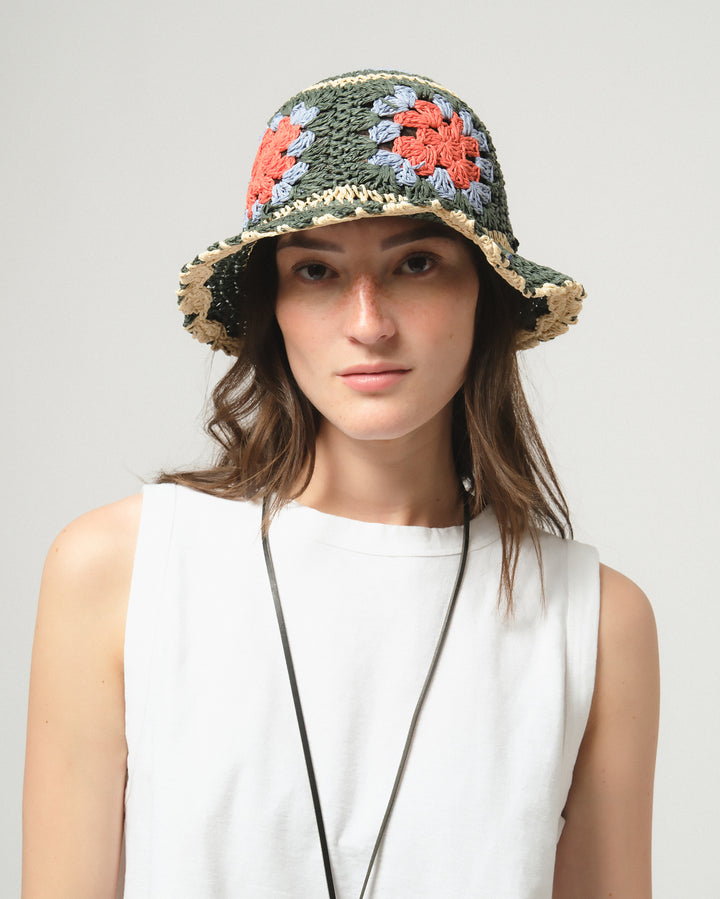 Miracolo Crochet Bucket Hat Multicolor