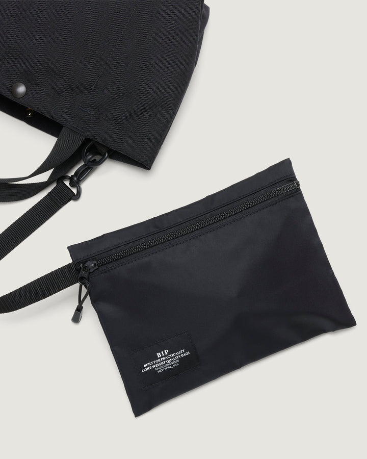 Zipper Pouch Nylon Twill Black