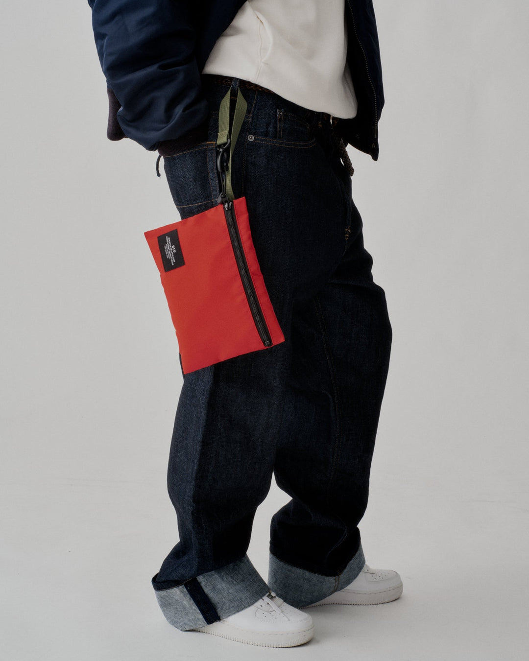 Zipper Pouch Nylon Twill Red