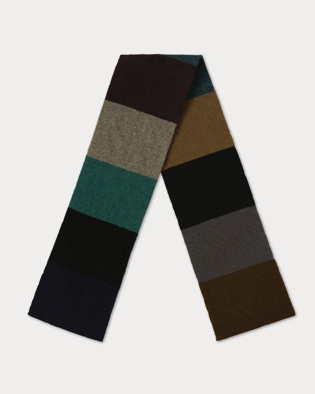 JG Small Colourblock Scarf Dark 26