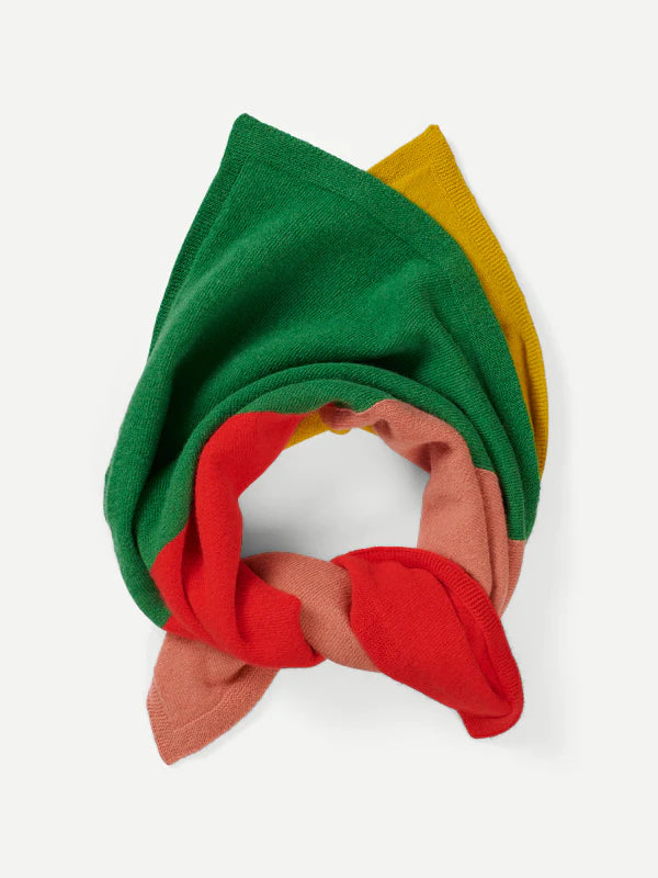 JG Brushed Square Neckerchief Poppy