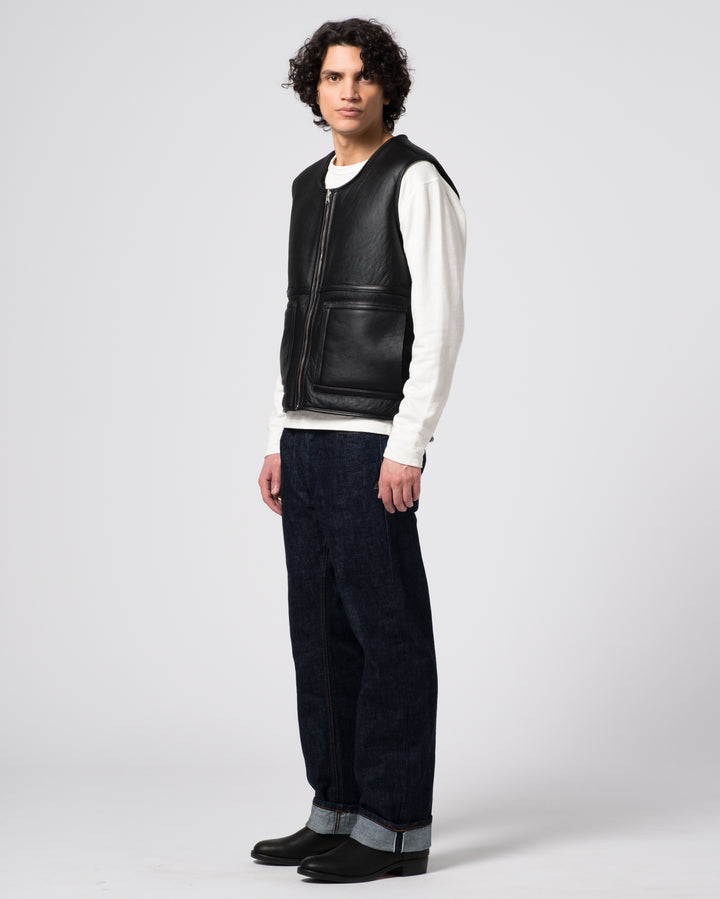 Aviator Vest Shearling Black