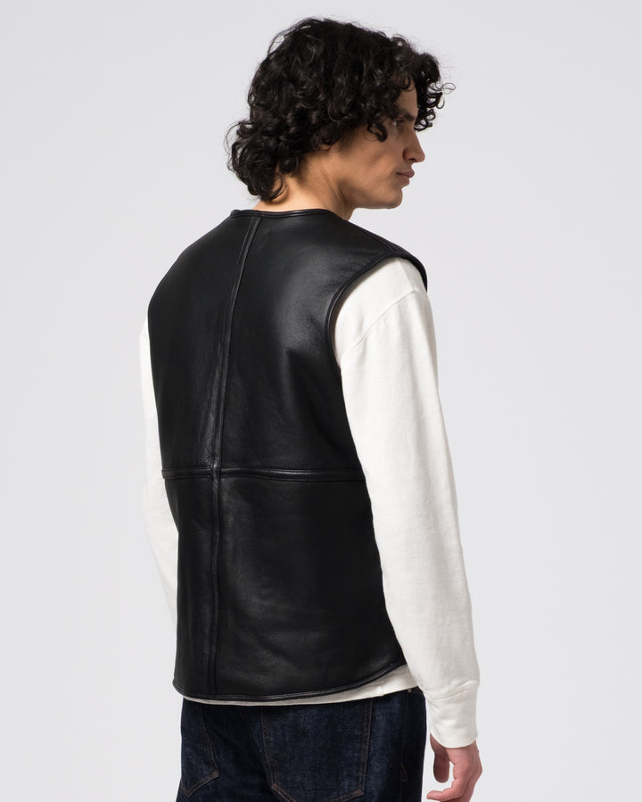 Aviator Vest Shearling Black