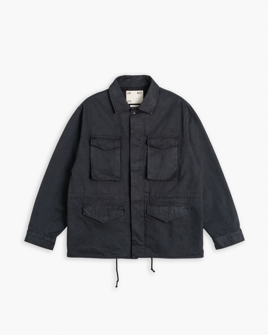 Jungle Jacket Gabardine Satin Asphalt