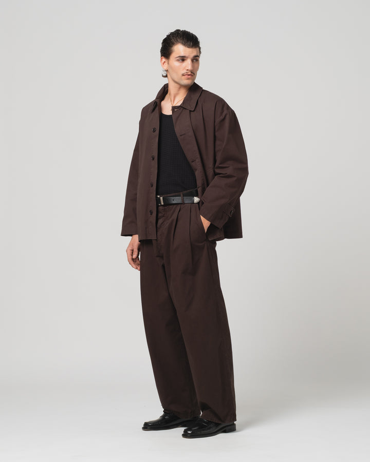 Sunrise Jacket Crispy Cotton Coffee Brown