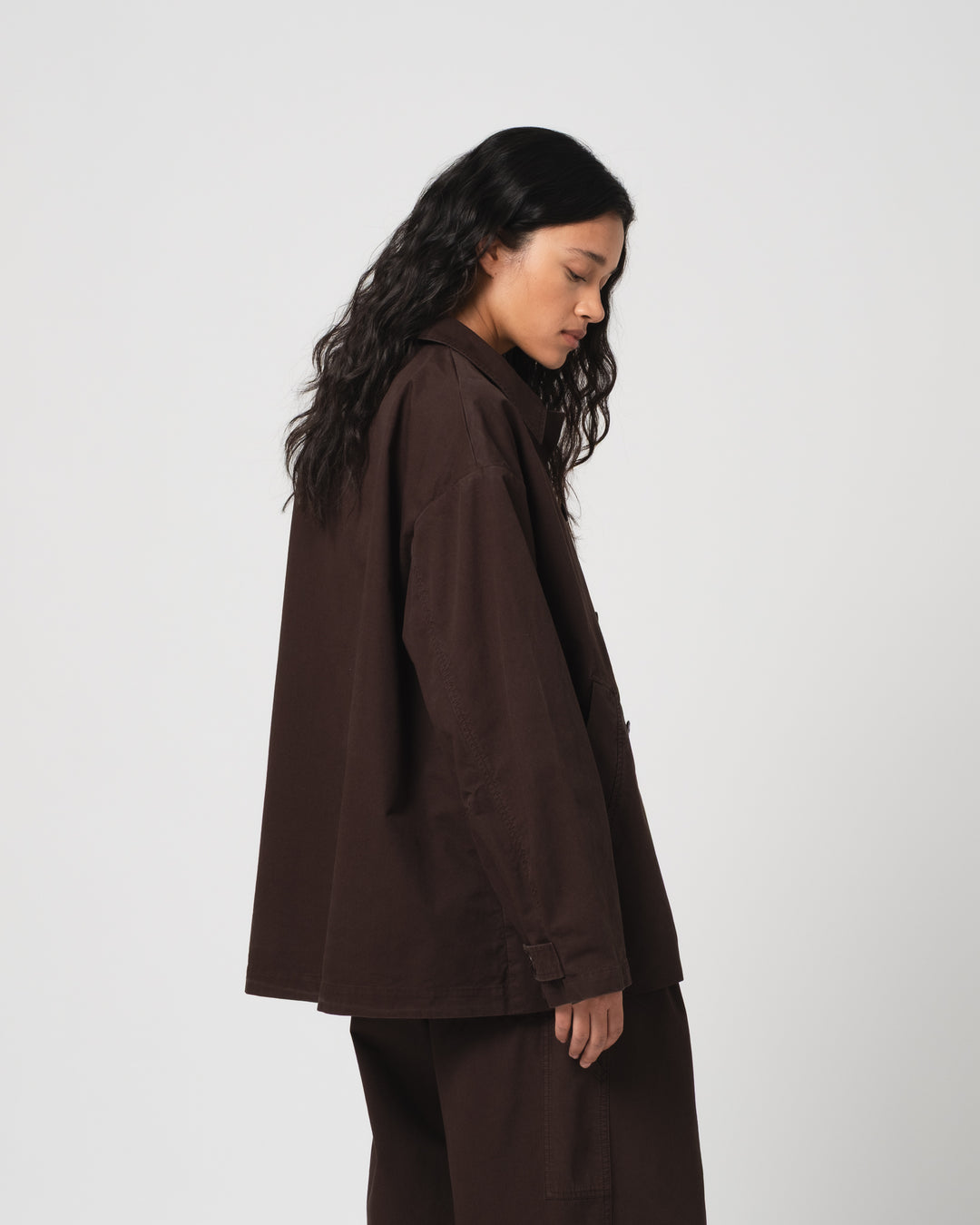 Sunrise Jacket Crispy Cotton Coffee Brown