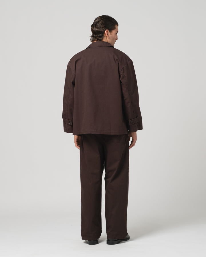 Sunrise Jacket Crispy Cotton Coffee Brown