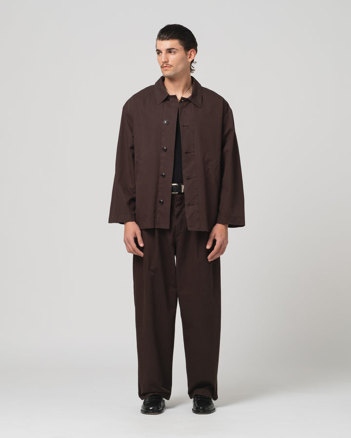 Sunrise Jacket Crispy Cotton Coffee Brown