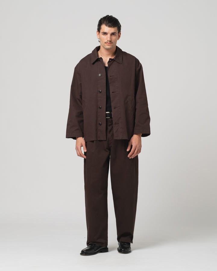 Sunrise Jacket Crispy Cotton Coffee Brown