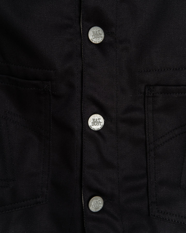 Western Vest Utility Twill Black
