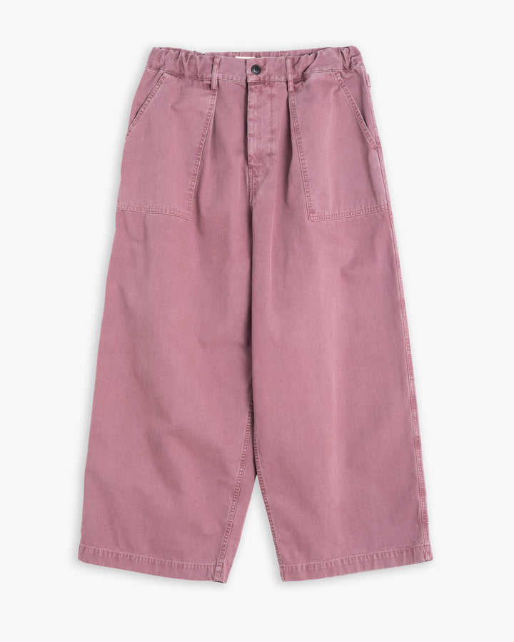 Fatigue Pants Duck Canvas Rose Wood