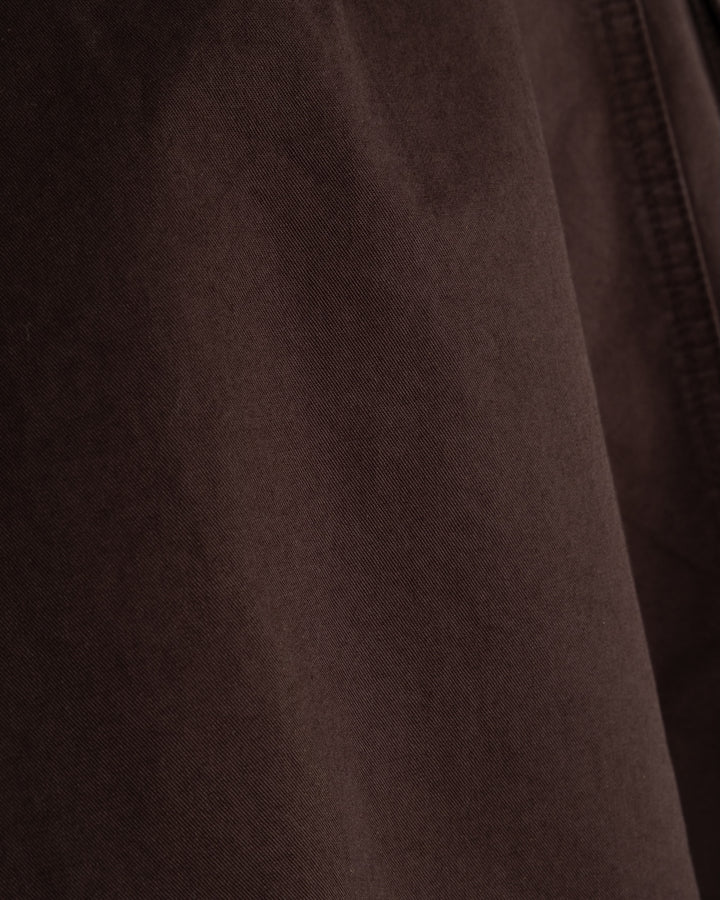 Ambassador Pants Crispy Cotton Coffee Brown