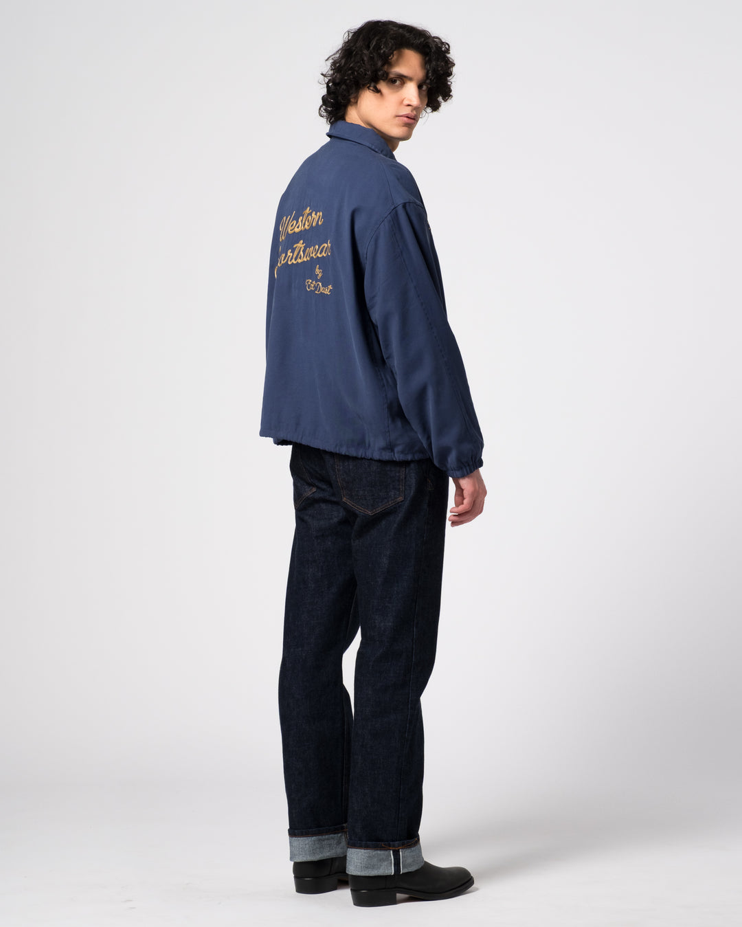 Dago Jacket Duke Rayon Faded Blue