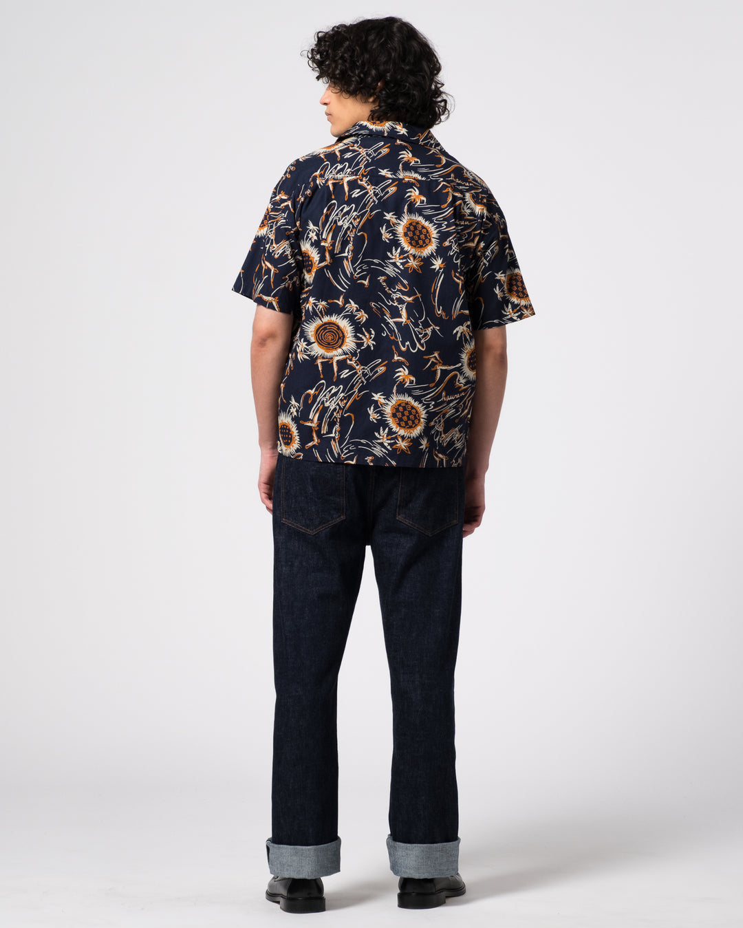 Aloha Shirt Casa Print Navy