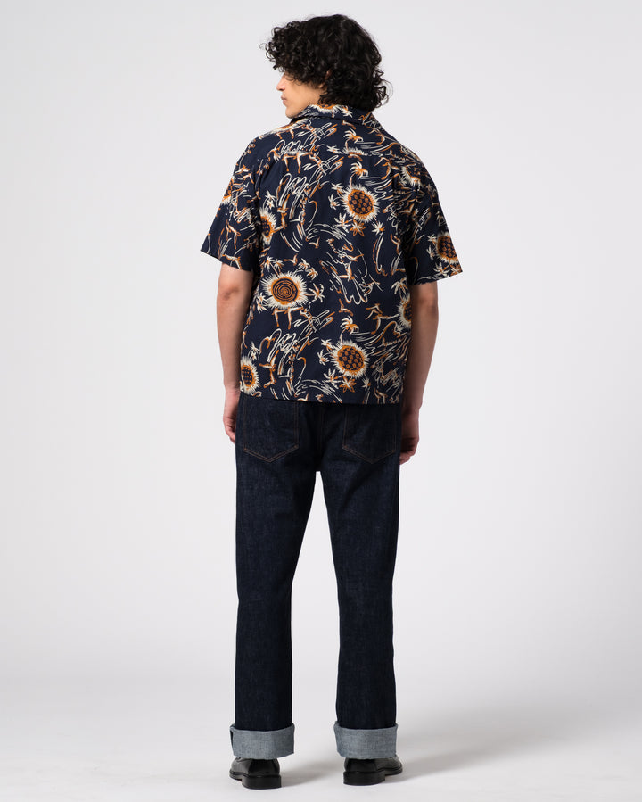 Aloha Shirt Casa Print Navy