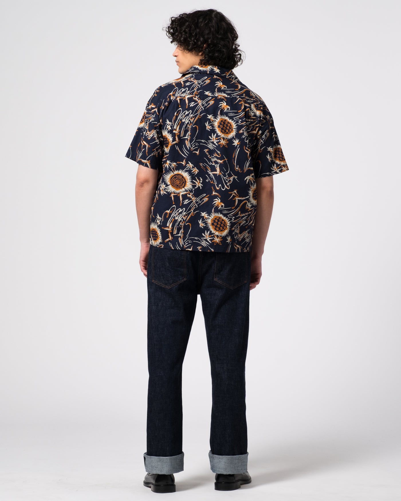 Aloha Shirt Casa Print Navy