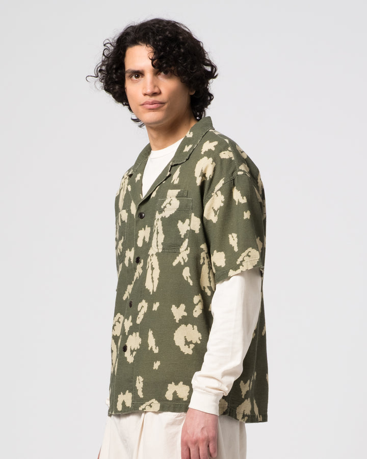 Aloha Shirt Cloud Camo Mesh Mint/Off White