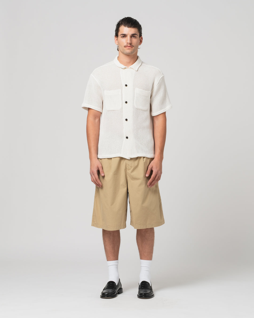 Breeze Shirt Trellis Cotton Ecru
