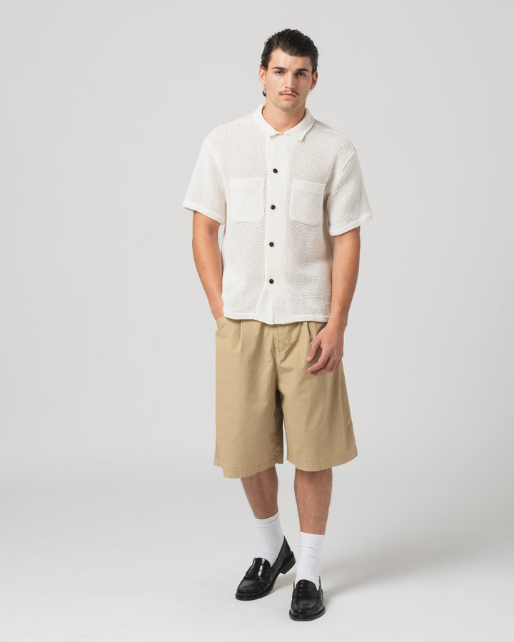 Breeze Shirt Trellis Cotton Ecru