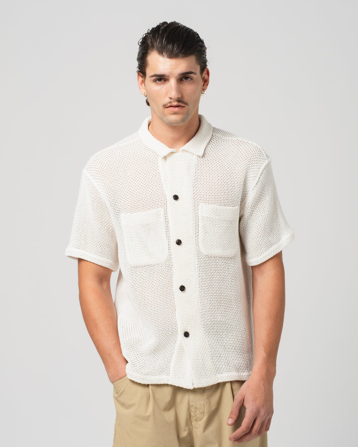 Breeze Shirt Trellis Cotton Ecru