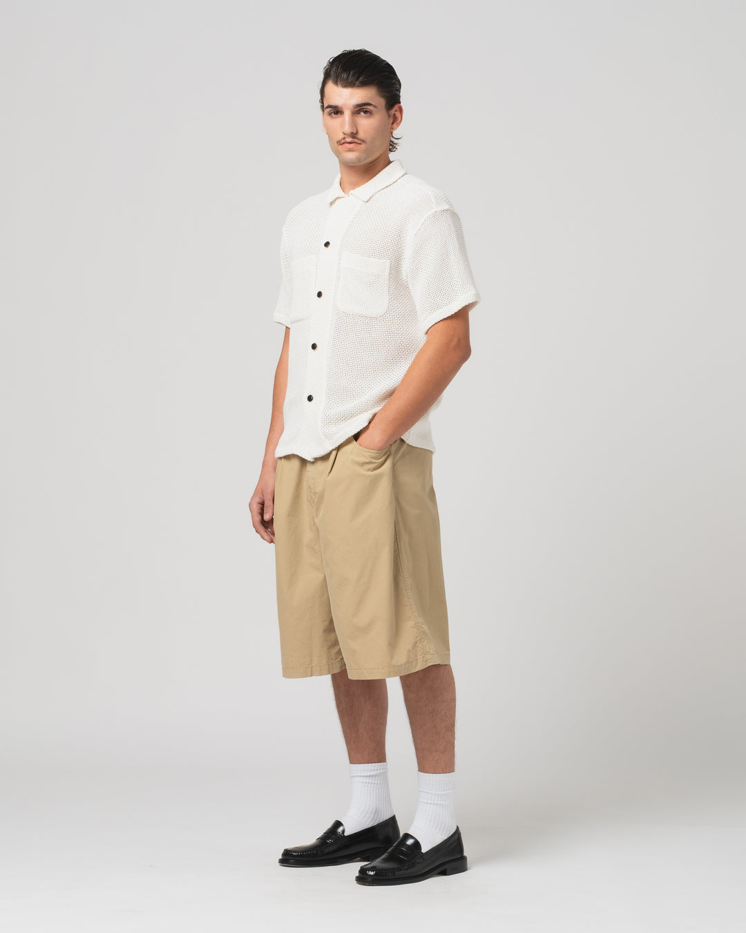 Breeze Shirt Trellis Cotton Ecru