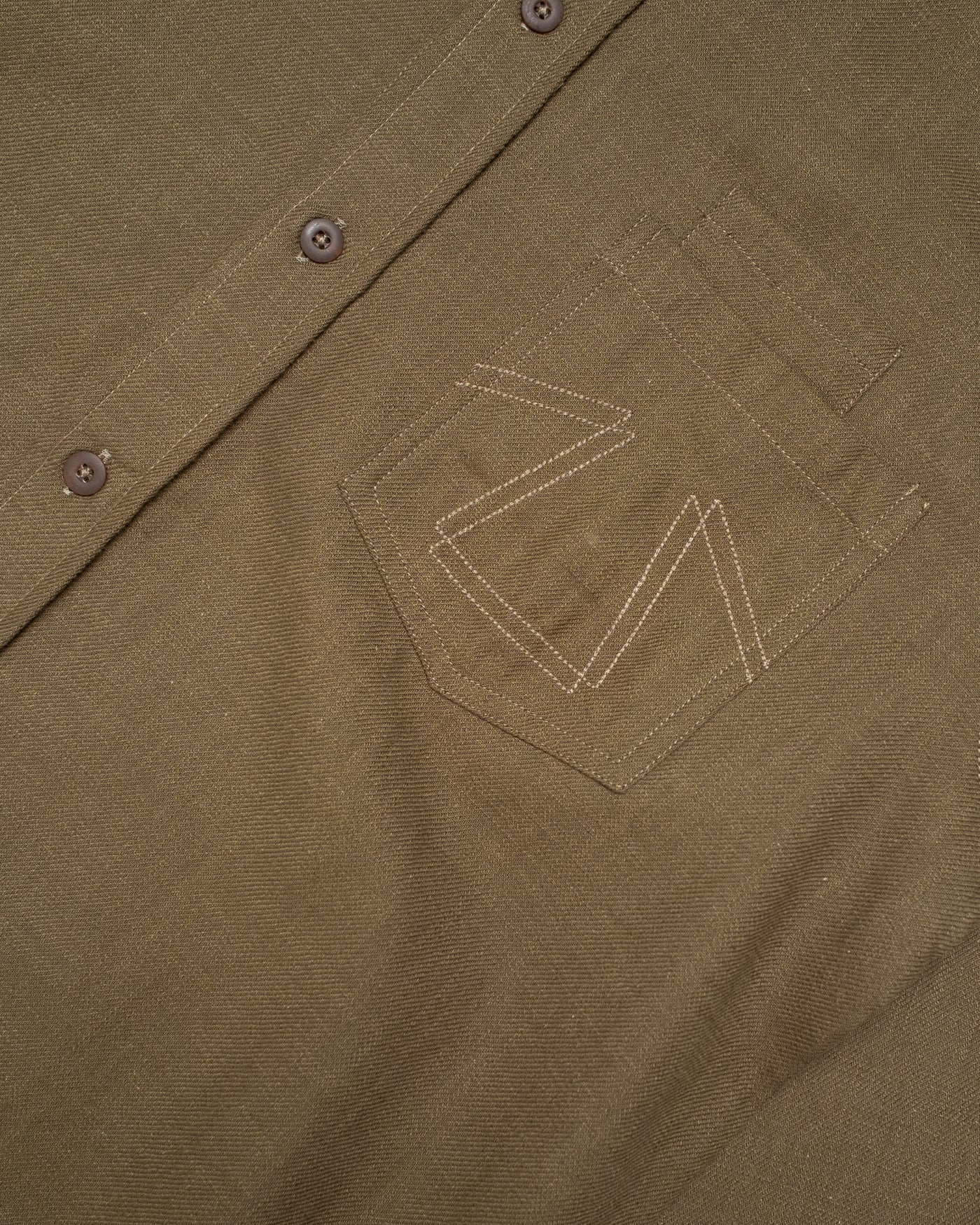 Combat Shirt Slub Cotton Khaki