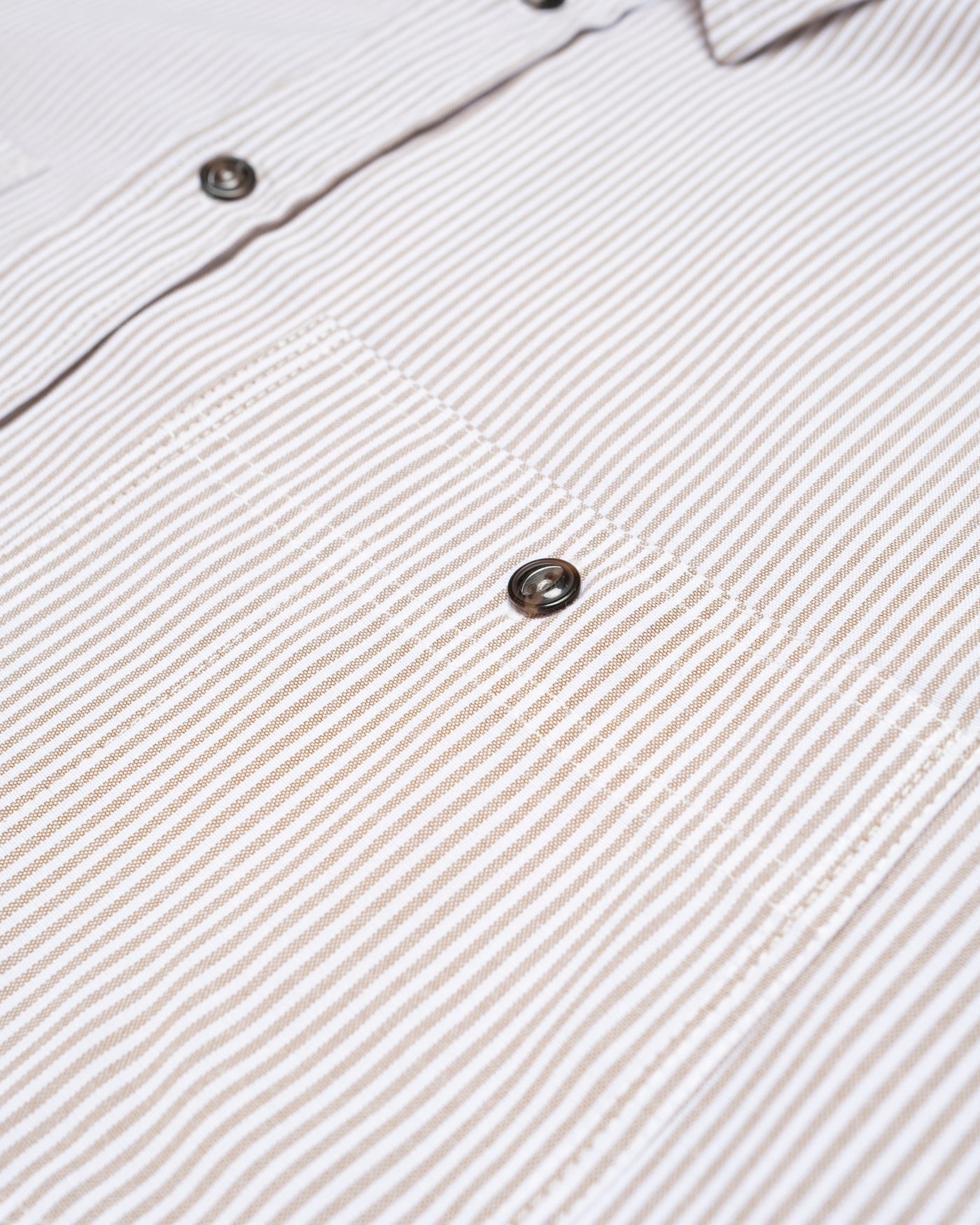 Mechanic Shirt Oxford Stripe Brown/White