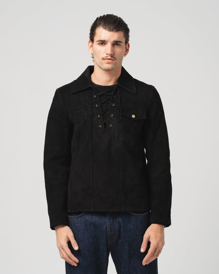 Outlaw Shirt Leather Black
