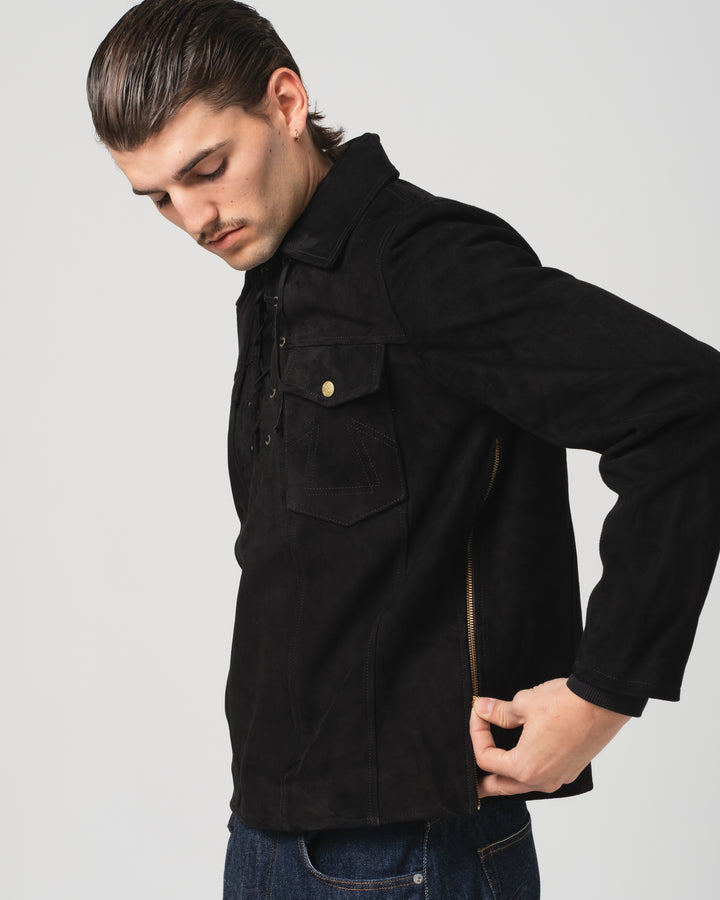 Outlaw Shirt Leather Black