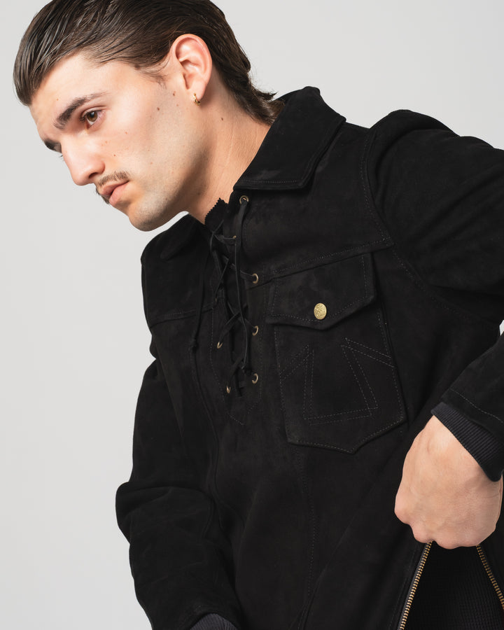 Outlaw Shirt Leather Black