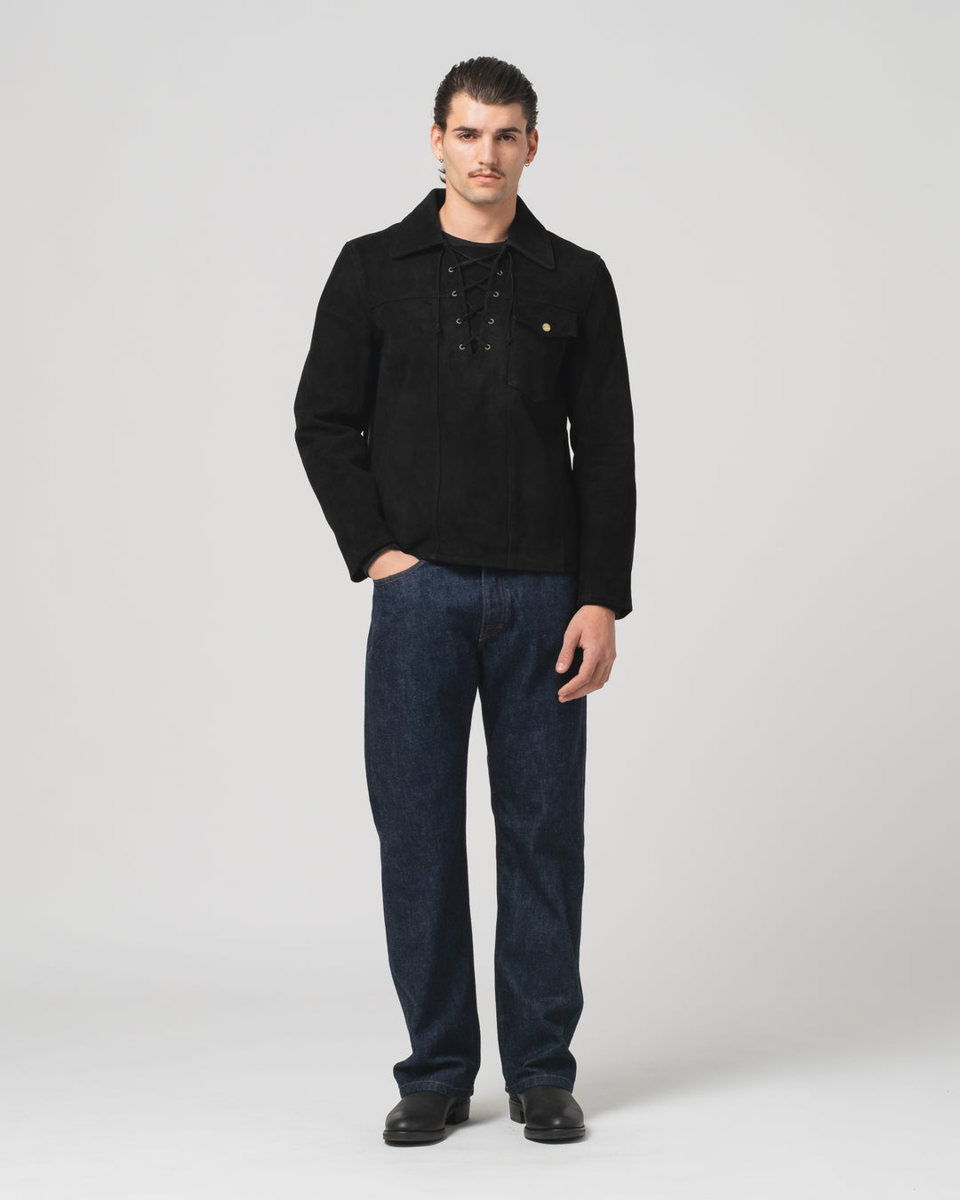 Outlaw Shirt Leather Black