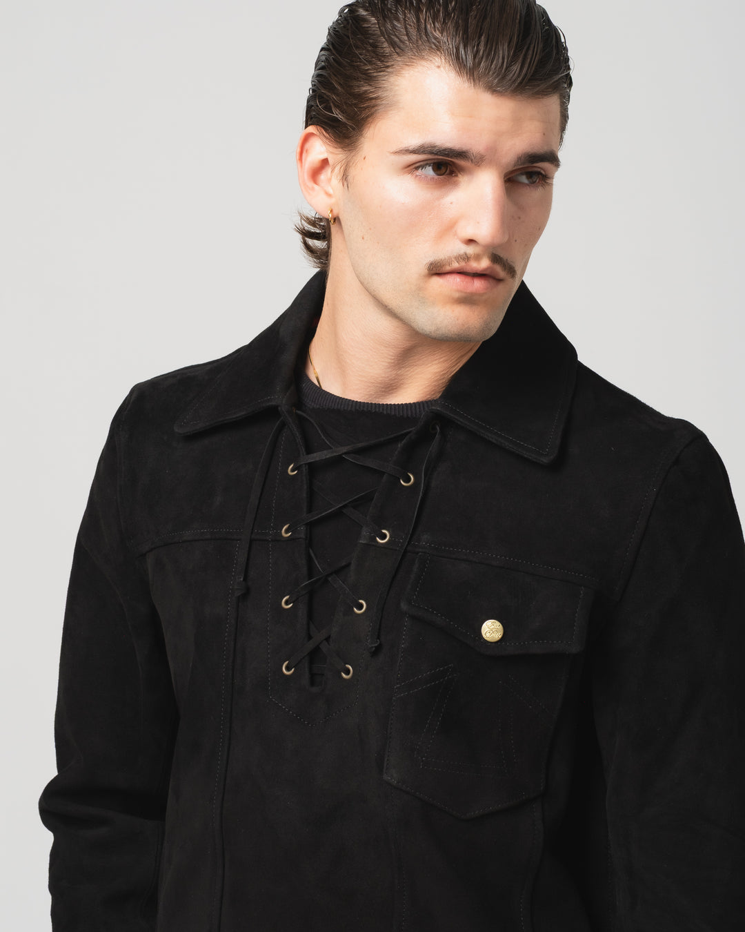 Outlaw Shirt Leather Black
