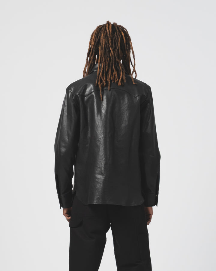 Montana Shirt Leather Black