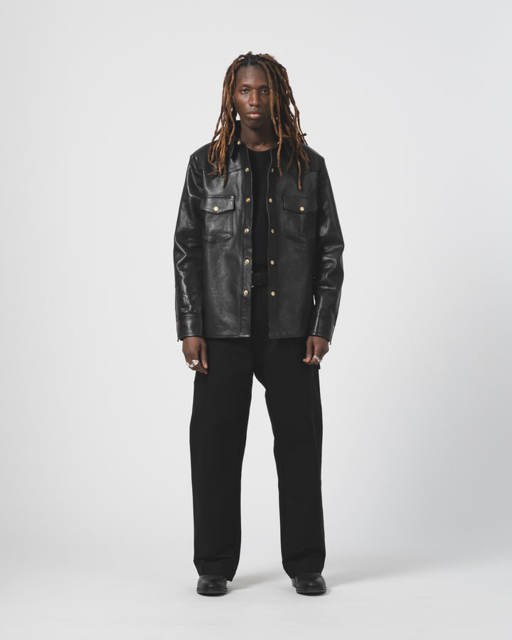 Montana Shirt Leather Black
