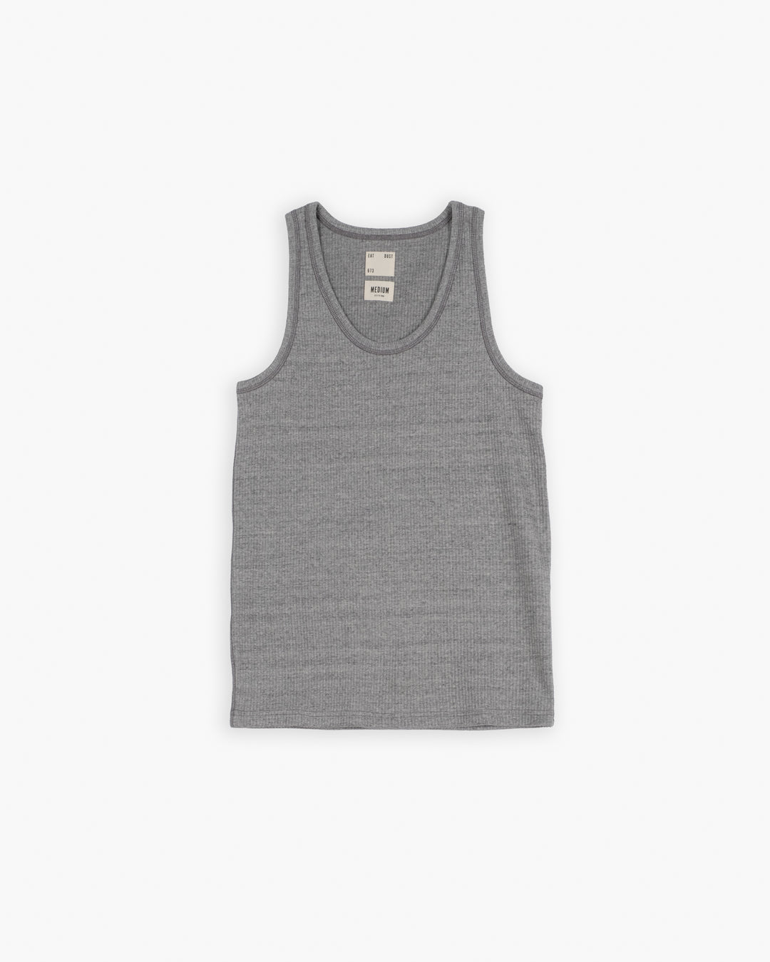 Tank Top Military Rib Grey Melange