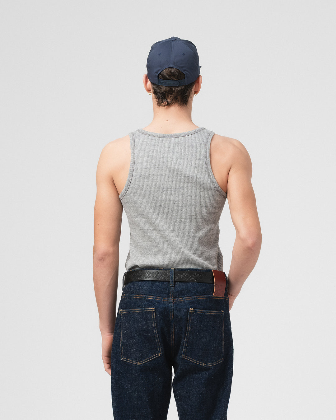 Tank Top Military Rib Grey Melange