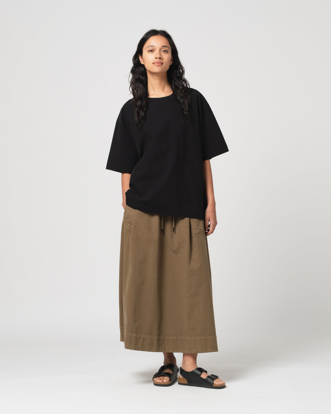 マキシTシャツ クリストバル コットン ブラック
