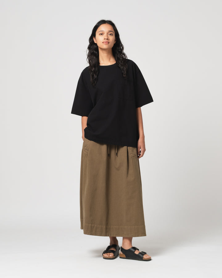 マキシTシャツ クリストバル コットン ブラック