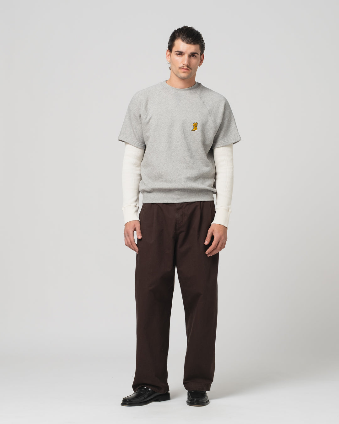 Rocky Sweater American Fleece Grey Melange