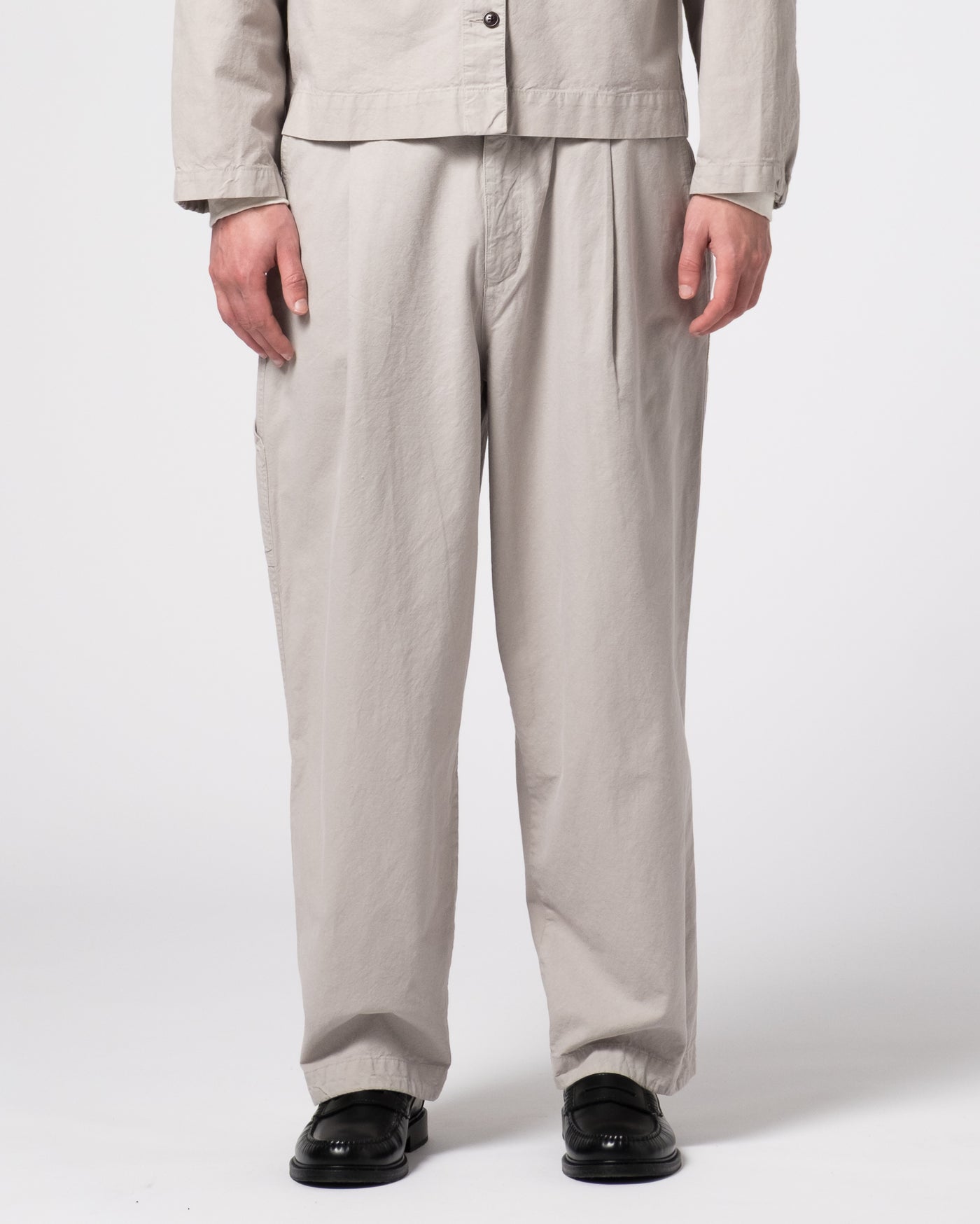 British Worker Cotton Linen Oyster