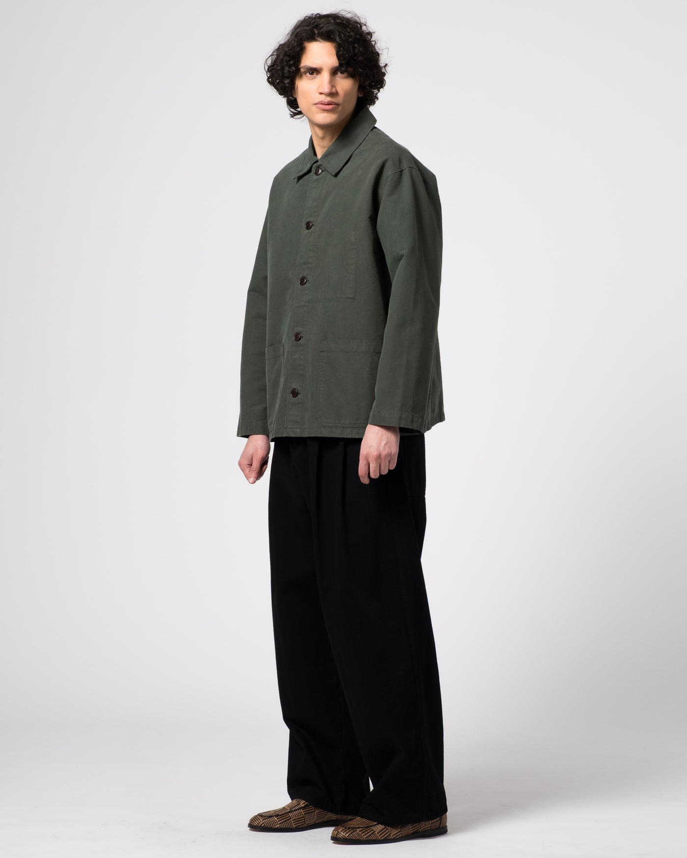 Coach Jacket Nebraska Cotton Forest Green